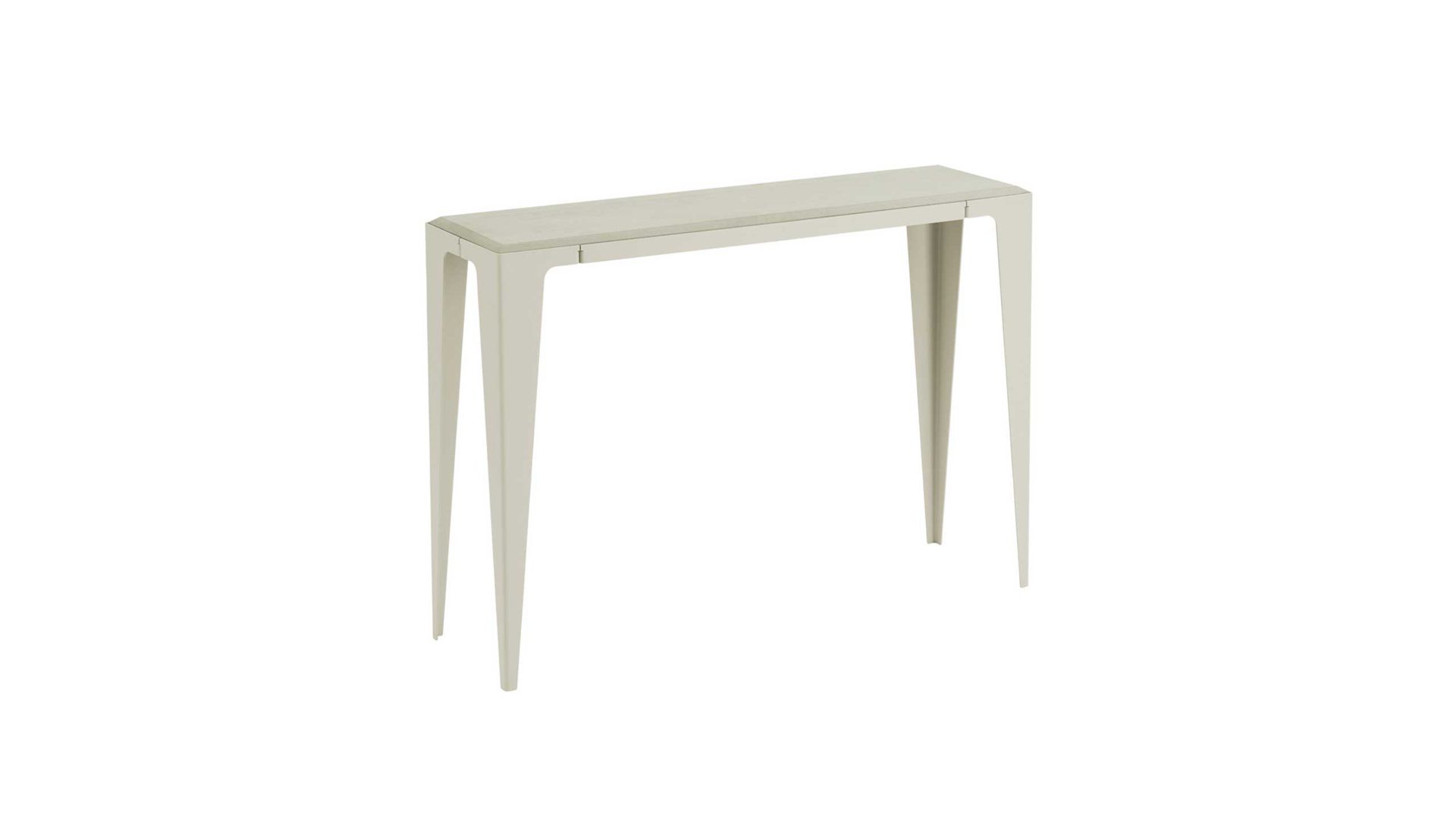 Konsole Wye aus Holz Mischgewebe Naturfaser in Grau Konsole 100 chamfer Seiden-grau