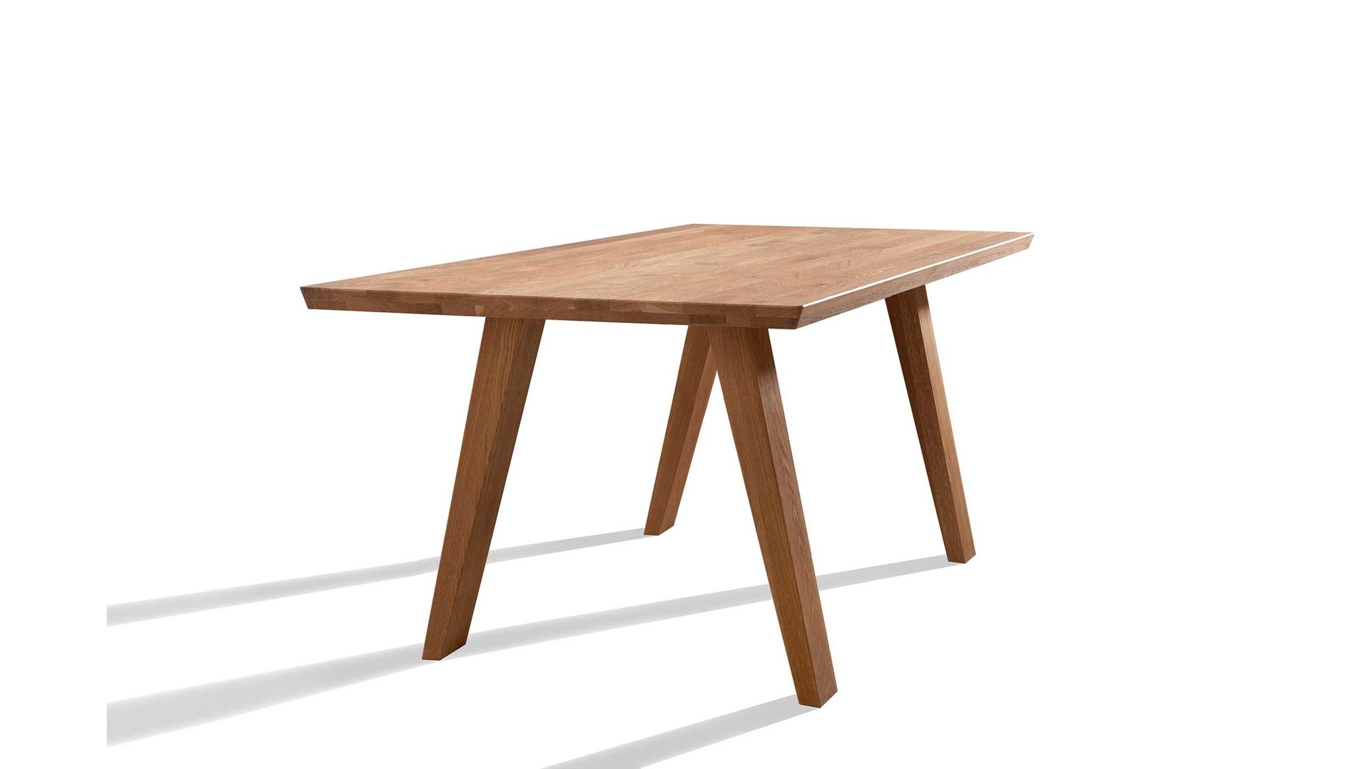 Tisch Gaderform möbel gmbh aus Holz in Eiche Hell Esstisch Tisch Dolomit 160 x 90 cm Eiche (Asteiche) geölt