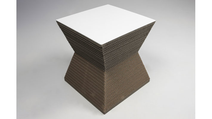 Hocker F&t interni srl attico staygreen aus MDF Naturfaser in Natur Hocker Sitzhocker Pepper Solid Green nature, Tischplatte MDF weiß