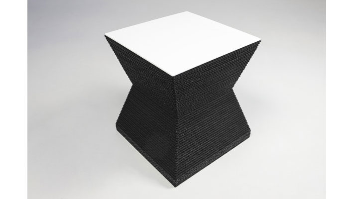 Hocker F&t interni srl attico staygreen aus MDF Naturfaser in Schwarz Weiß Hocker Sitzhocker Pepper Solid Green black, Tischplatte MDF weiß