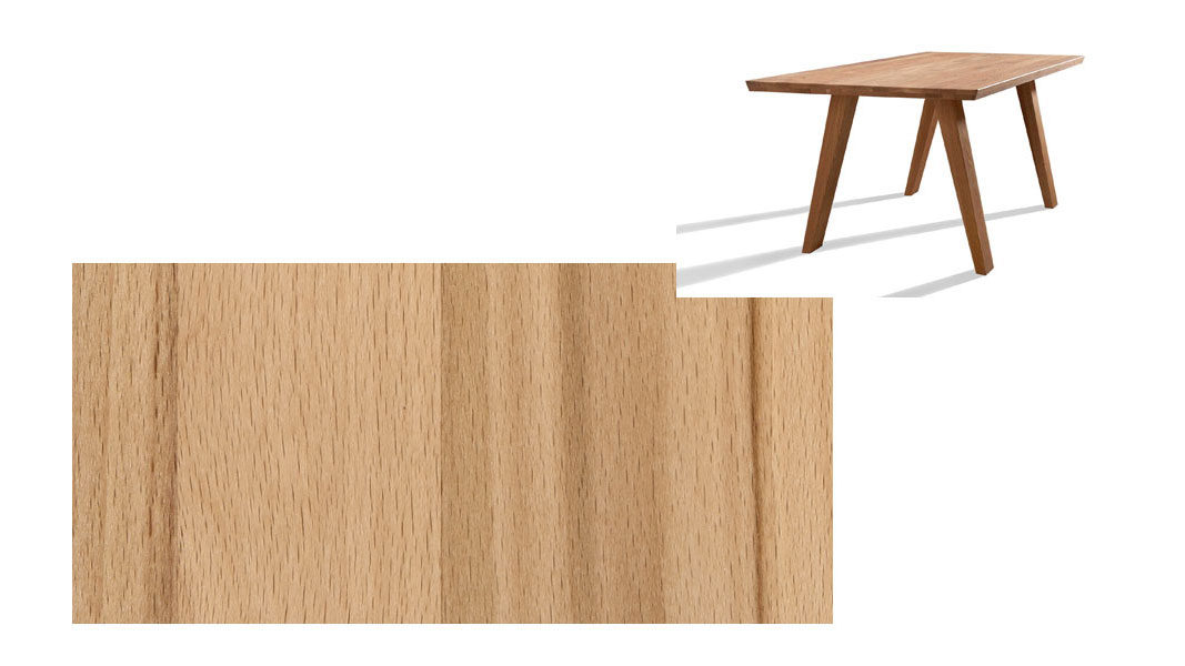 Tisch Gaderform möbel gmbh aus Holz in Buche Esstisch Tisch Dolomit 160 x 90 cm Buche natur