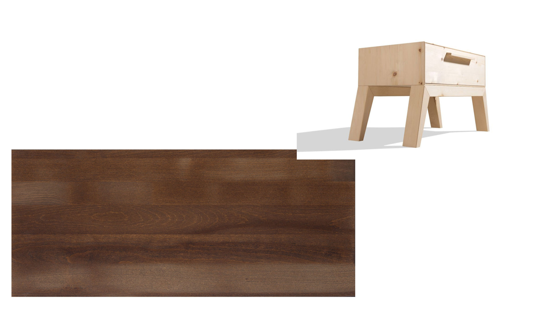 Nachtkommode Gaderform möbel gmbh aus Holz in Holzfarben Nachtkästchen Gardena Nachttisch, Nachtkommode Kernbuche Nuss-gebeizt