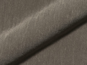 Ecksofa Cor aus Stoff in Taupe Polster-Eckgarnitur TRIO Polstergarnitur Chenille-Polsterstoff Bezug taupe, Ottomane rechts, Stellmaß ca. 250 x 200 cm