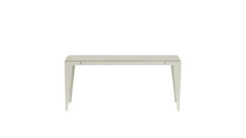 Sitzbank Wye aus Holz Mischgewebe Naturfaser in Grau Sitzbank Bank chamfer 120 cm Seiden-grau, Neolign, Stahlblech