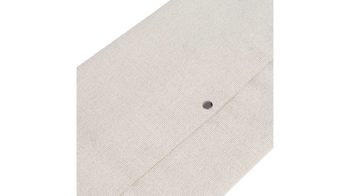 Kissen Wye aus Mischgewebe Naturfaser Textil in Grau Sitzkissen Kissen chamfer 120 Seiden-grau, Cradle to Cradle Textil