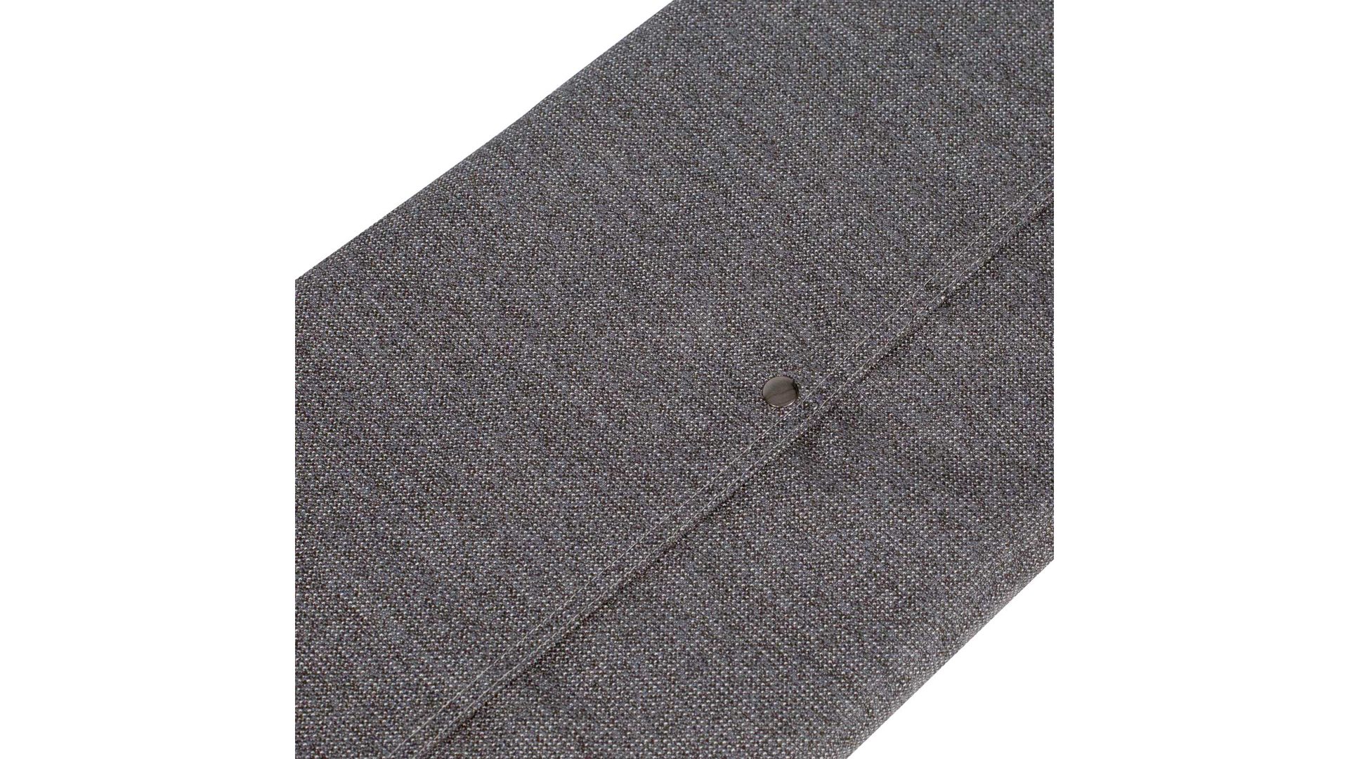 Kissen Wye aus Mischgewebe Naturfaser Textil in Schwarz Sitzkissen Kissen chamfer 100 Schiefer-schwarz, Cradle to Cradle Textil