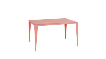 Tisch Wye aus Holz Mischgewebe Naturfaser in Hellrot Tisch Esstisch 140 chamfer Kalypso-Rot, 140 x 72 x 85 cm