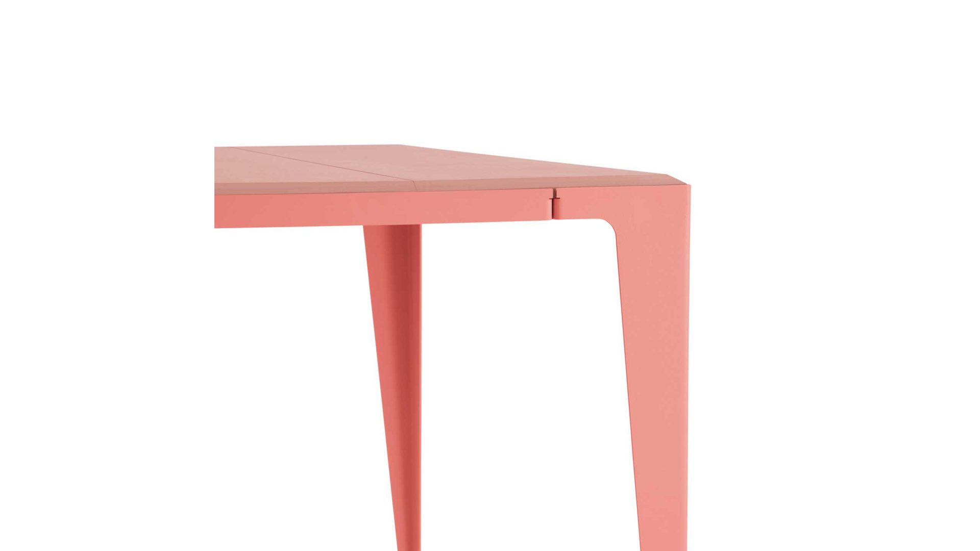 Tisch Wye aus Holz Mischgewebe Naturfaser in Hellrot Tisch Esstisch 140 chamfer Kalypso-Rot, 140 x 72 x 85 cm