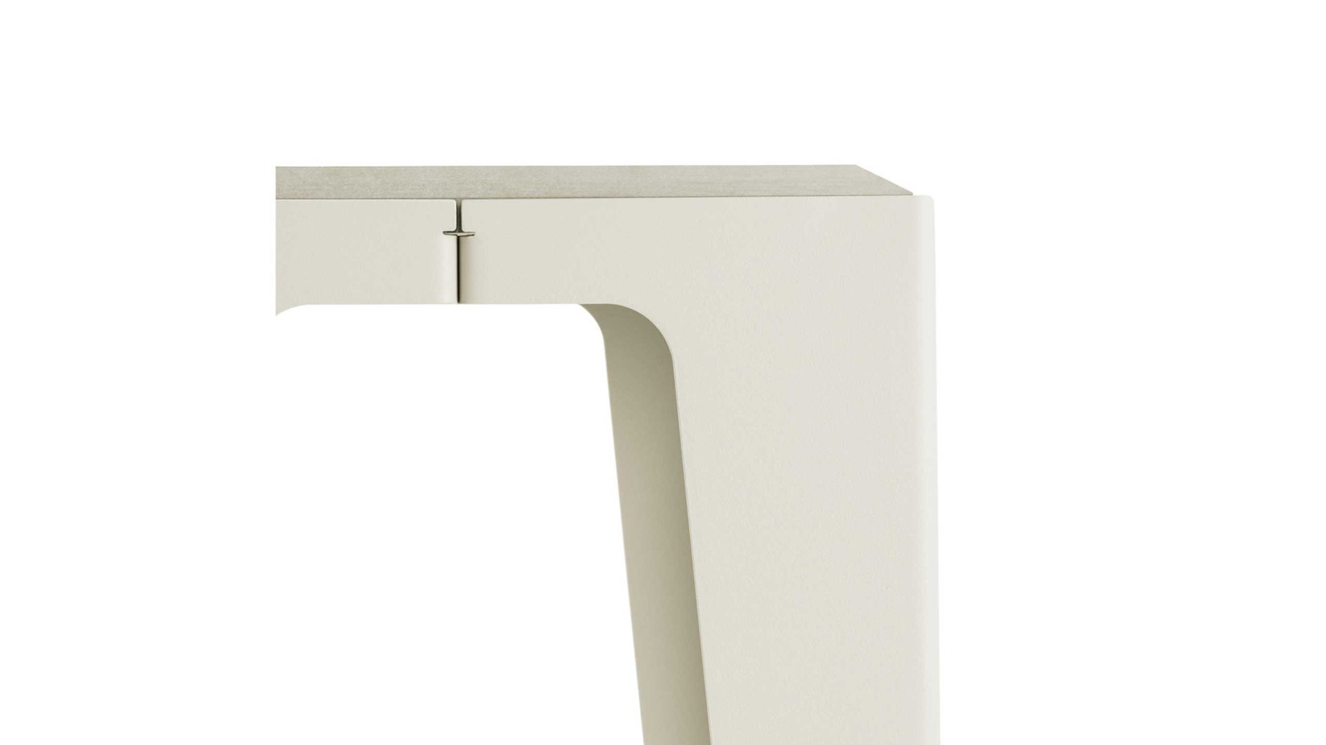 Hocker Wye aus Holz Mischgewebe Naturfaser Metall in Grau Konsole Barhocker Stele chamfer Seiden-grau, Neolign, Stahlblech