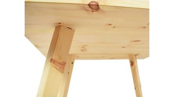 Tisch Strasser aus Holz in Eiche Hell Massivholztisch Tisch Heidi Zirbe natur geölt, abnehmbare Beine