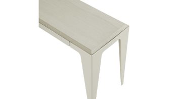 Konsole Wye aus Holz Mischgewebe Naturfaser in Grau Konsole 120 chamfer Seiden-grau