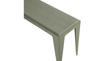 Konsole Wye aus Holz Mischgewebe Naturfaser in Hellgrün Konsole 100 chamfer Lavendelblatt-grün, ca. 100 x 72 x 28 cm