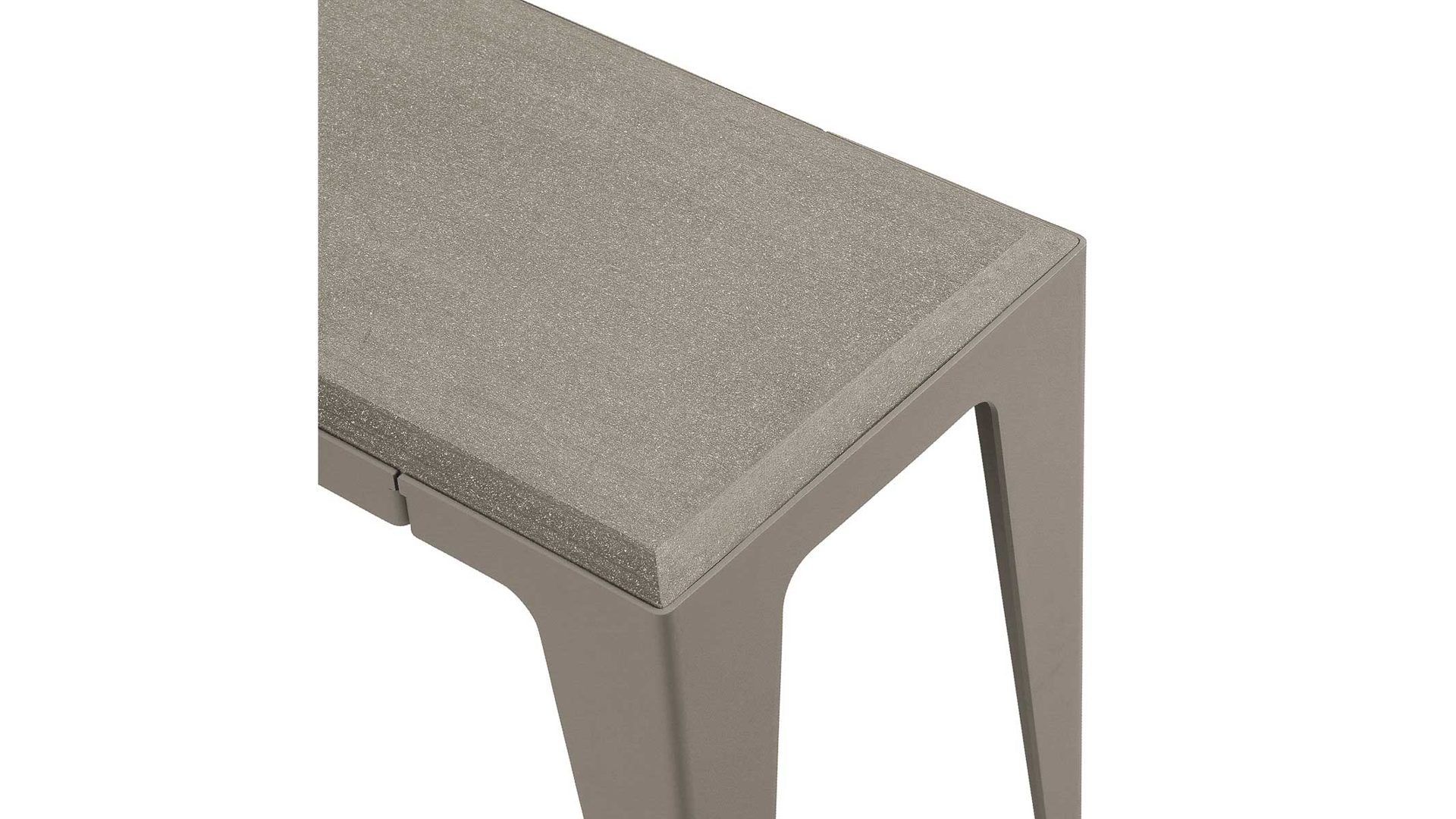 Konsole Wye aus Holz Mischgewebe Naturfaser in Schwarz Konsole 120 cm chamfer Schiefer-schwarz