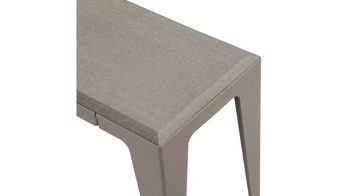 Konsole Wye aus Holz Mischgewebe Naturfaser in Schwarz Konsole 120 cm chamfer Schiefer-schwarz