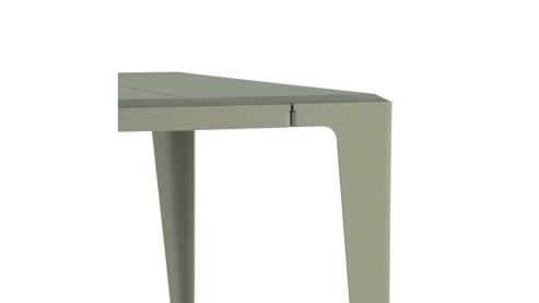 Tisch Wye aus Holz Mischgewebe Naturfaser in Hellgrün chamfer kleiner Tisch Gueridon Lavendelblatt-grün, ca. 85 x 72 x 55 cm