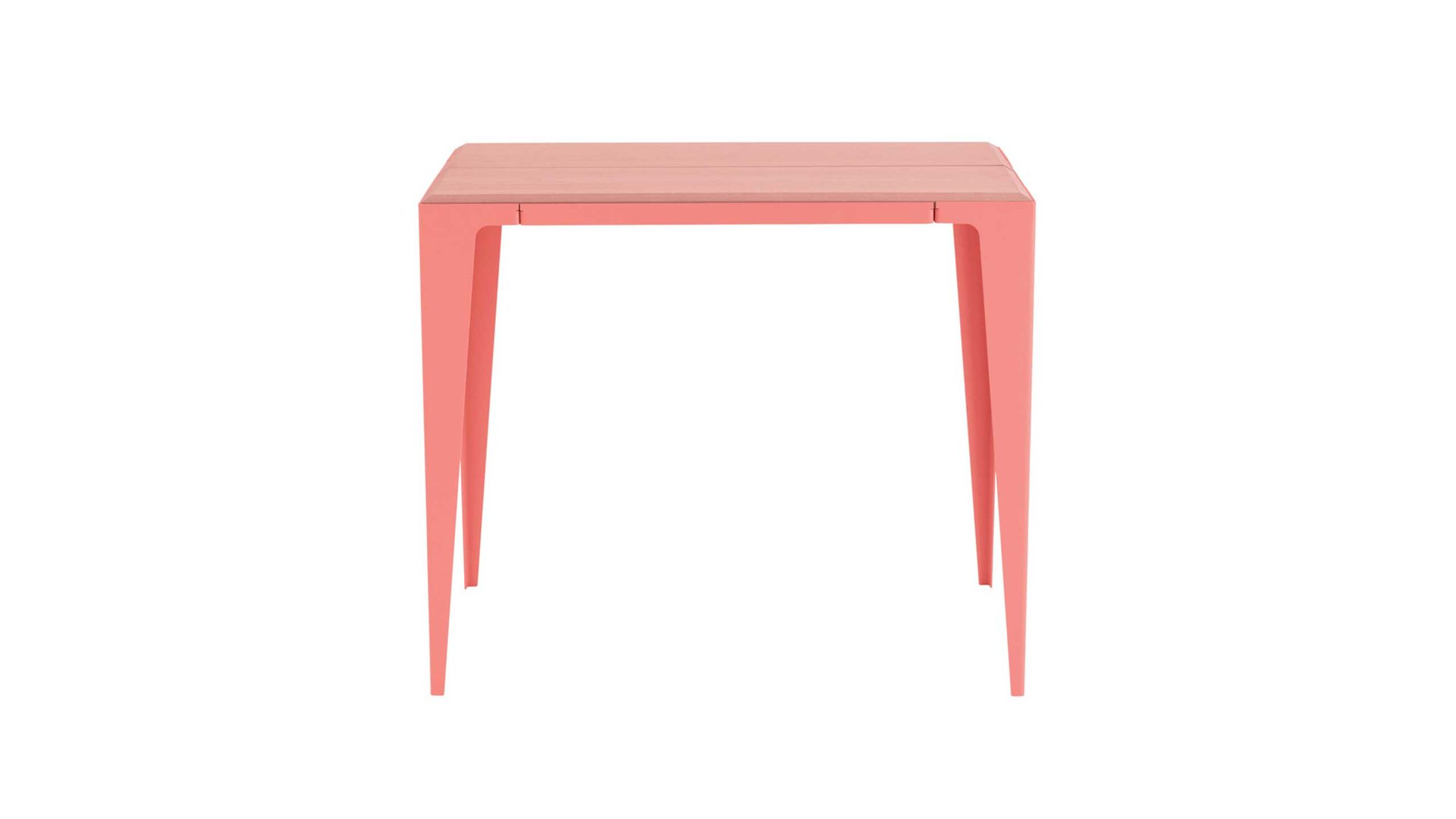 Tisch Wye aus Holz Mischgewebe Naturfaser in Hellrot chamfer kleiner Tisch Gueridon Kalypso-Rot, ca. 85 x 72 x 55 cm