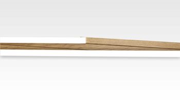 Regal Joval gmbh aus Holz in Weiß Faltbares Regal, Regalsystem Rebar 4.0 Eiche, Rückwand weiß, seidenmatt lackiert, mit 4 Fächern