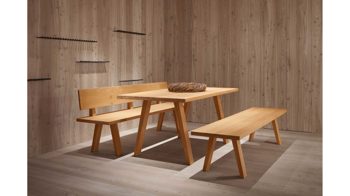 Tisch Gaderform möbel gmbh aus Holz in Eiche Hell Esstisch Tisch Dolomit 160 x 90 cm Eiche (Asteiche) geölt