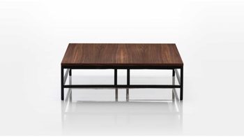 Tisch Brühl aus Holz Metall in Nussbaum Schwarz Easy pieces forever Zusatztisch Beistelltisch 62090 Nussbaumfurnier geölt, Gestell schwarz pulverbeschichtet