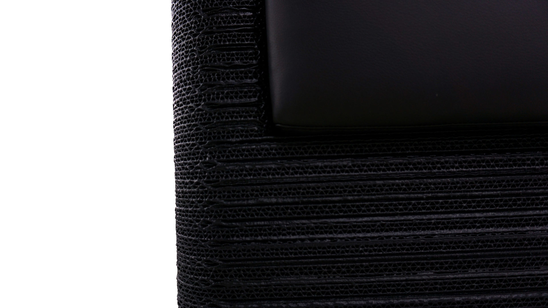 Sessel F&t interni srl attico staygreen aus Naturfaser Baumwolle Holz in Schwarz Sessel Wendy Struktur Solid green schwarz, Polster Öko-Leder schwarz